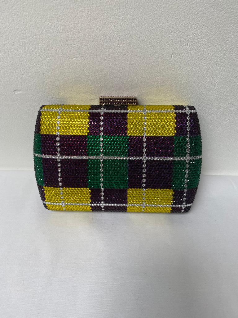 A Uniquie Multil Colour Crystal Evening Bag.