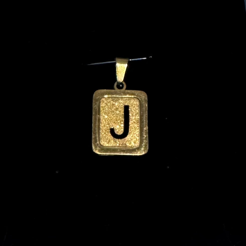 18k Gold Initial Pendant A C G J S
