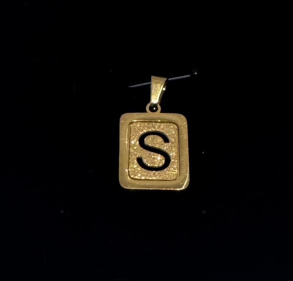 18k Gold Initial Pendant A C G J S