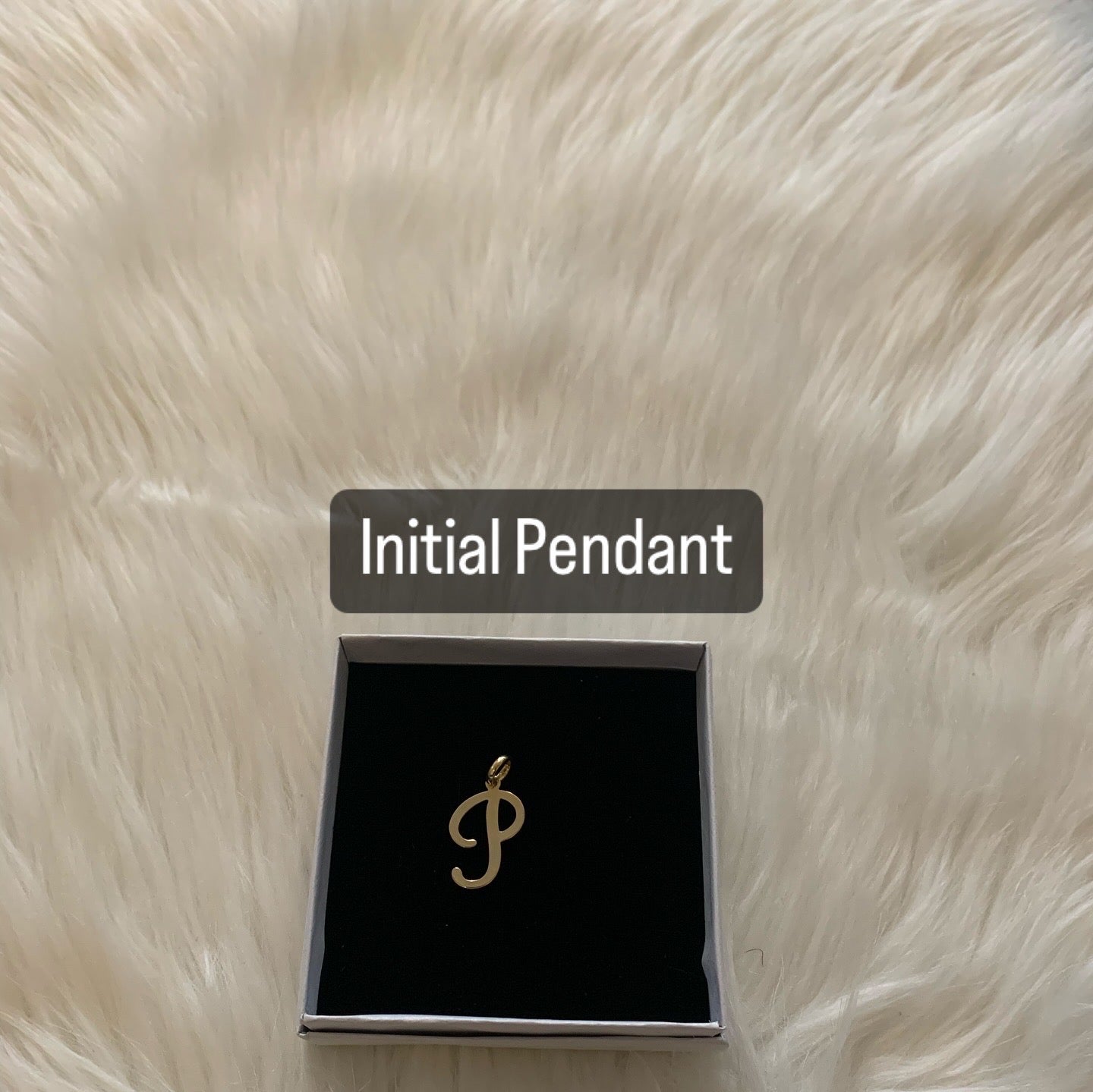 18k Gold Plated Initial Pendant