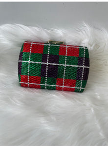 A Uniquie Multil Colour Crystal Evening Bag.