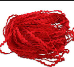 Load image into Gallery viewer, Ric Rac Ribbon Trimming Lurex 1&quot; Wide 10yds Available In Different Colours
