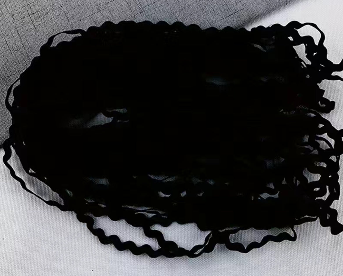 Ric Rac Ribbon Trimming Lurex 1" Wide 10yds Available In Different Colours