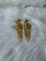 Load image into Gallery viewer, 18k Gold Statement Earring Dangling Earring
