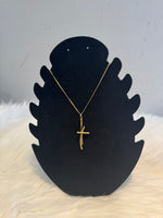 Load image into Gallery viewer, 18k Gold Plated Chain And Cross Pendant
