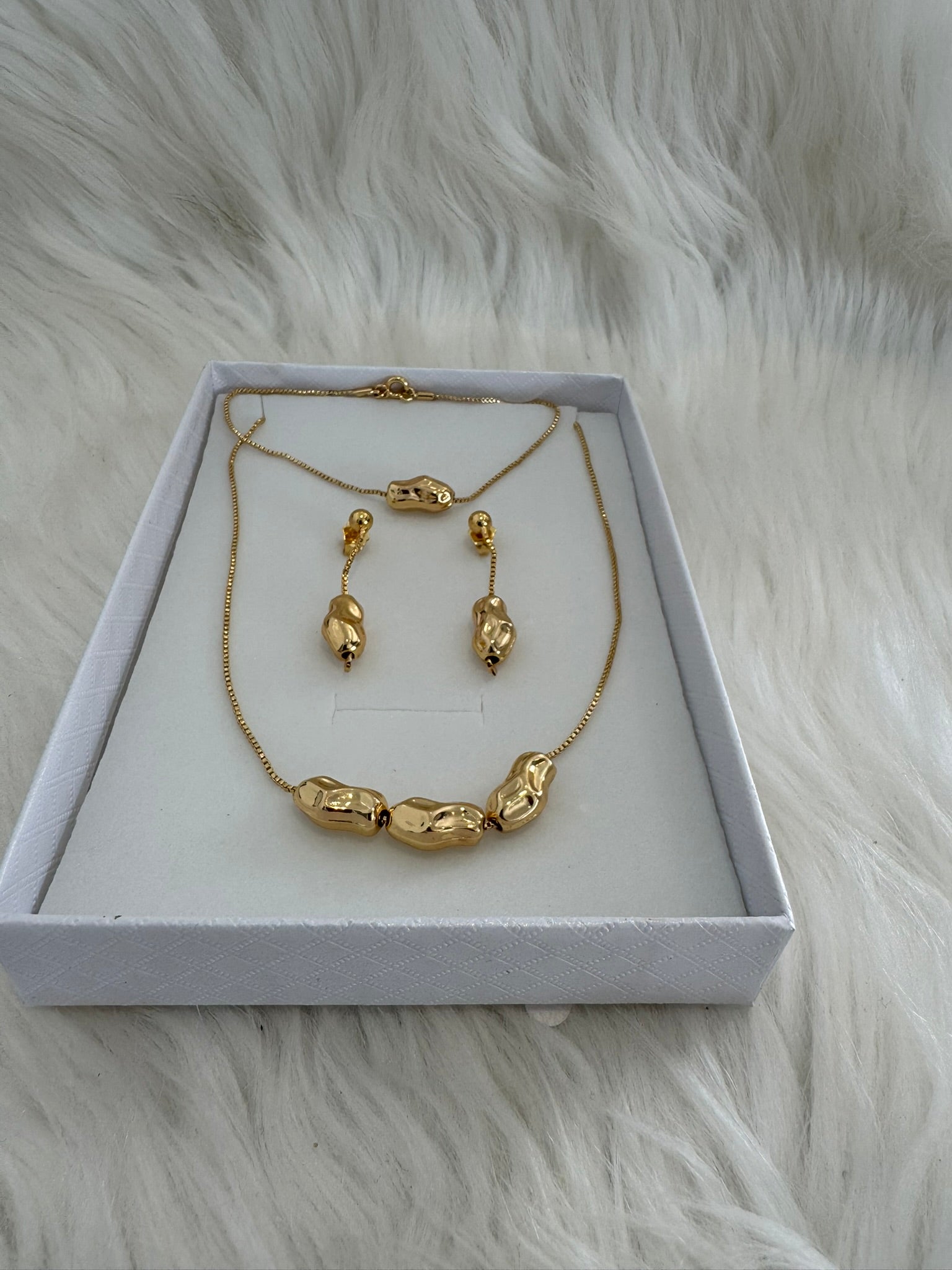 18k Dubai Gold Plated Necklace Set