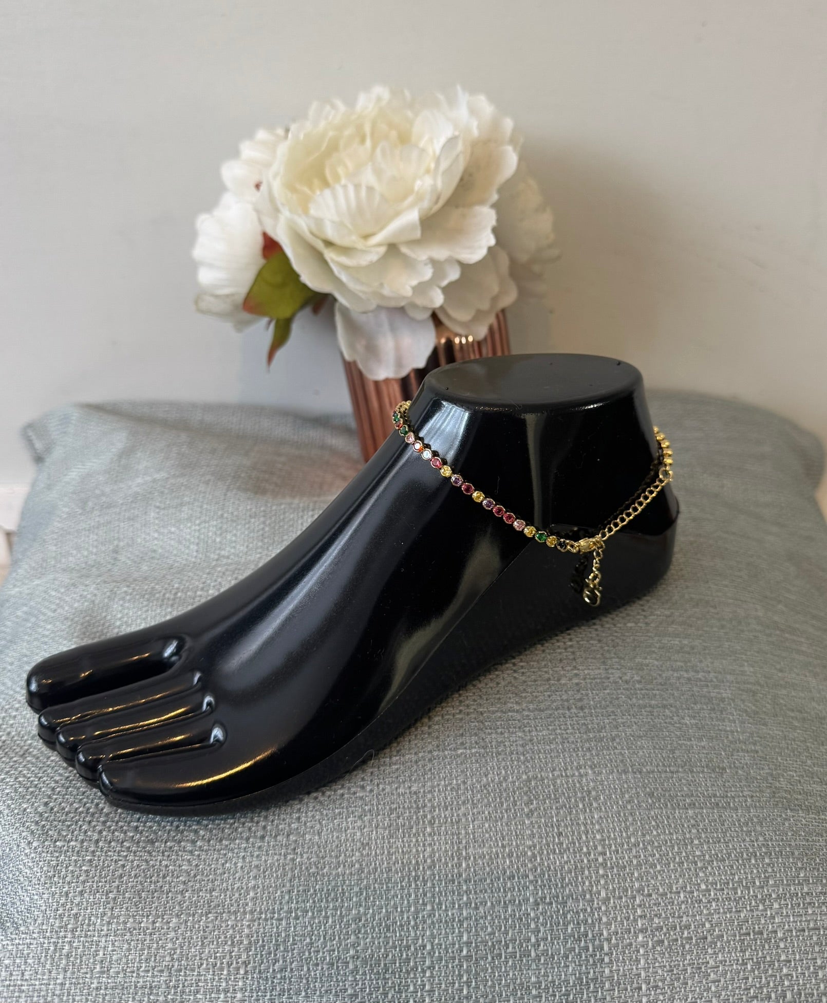 18k Gold Plated Ankle Chain Available In Different Designs