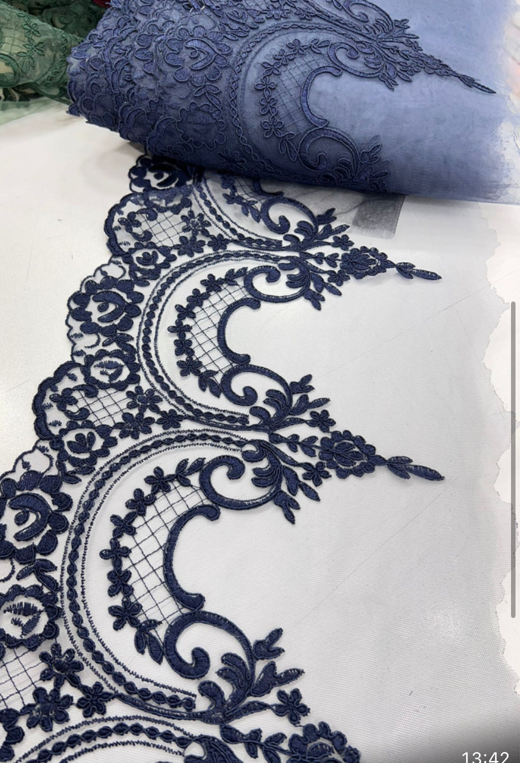 Lace Trim Embroidery In Different Colours