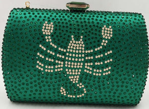 Rhinestone Scropion Clutch Bag