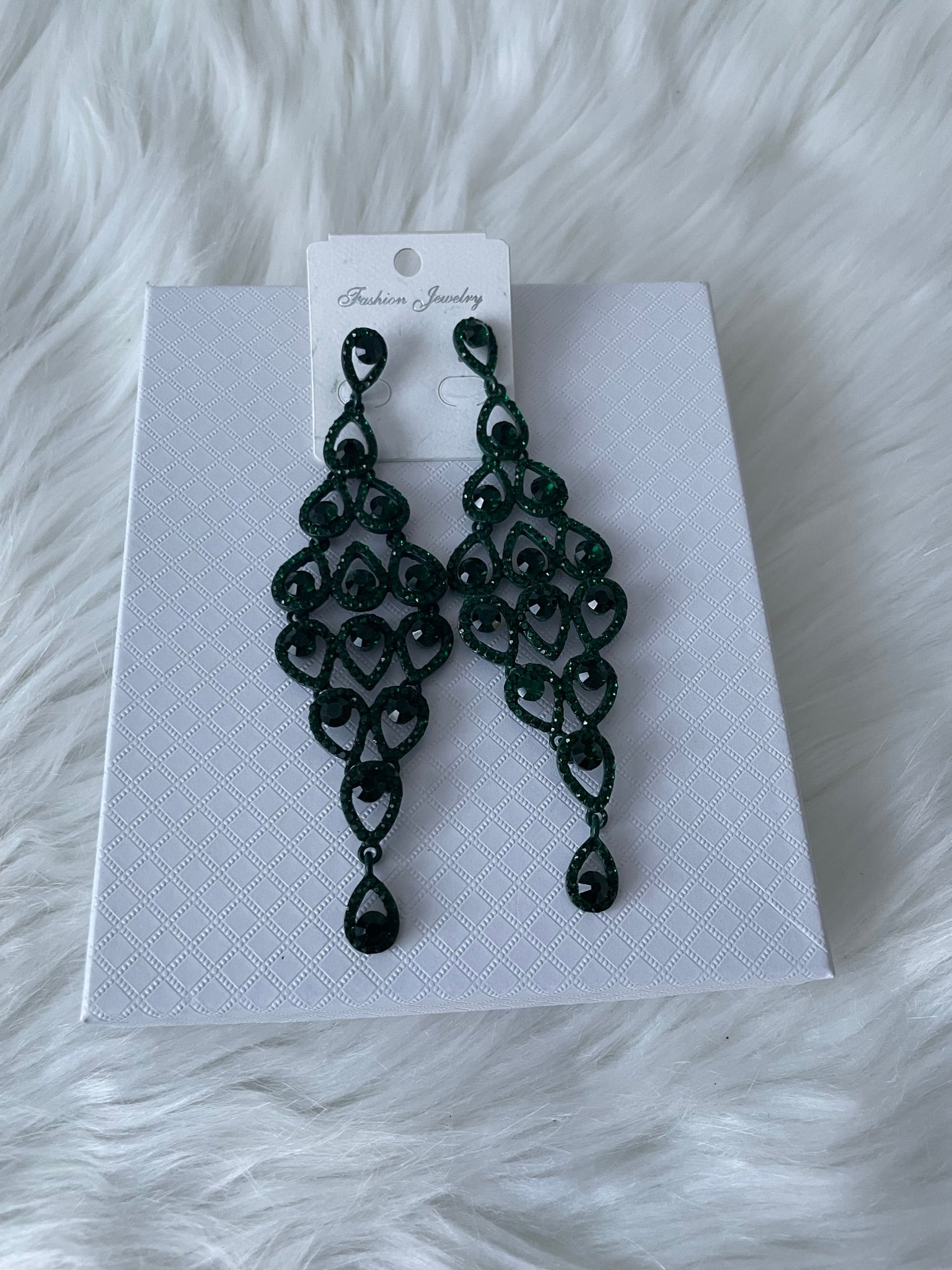 Teal Green Drop Earring Fashion Earring
