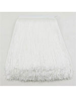 Load image into Gallery viewer, Tassle Fringe Trim 10ins/25cm Available In Black And White
