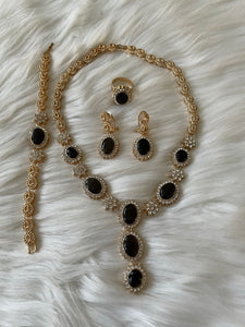 4pcs 18k  Gold Plated Necklace Set