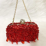 Load image into Gallery viewer, Ladies Beaded / Sequins Clutch Bag Available In Different Colours
