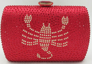 Rhinestone Scropion Clutch Bag